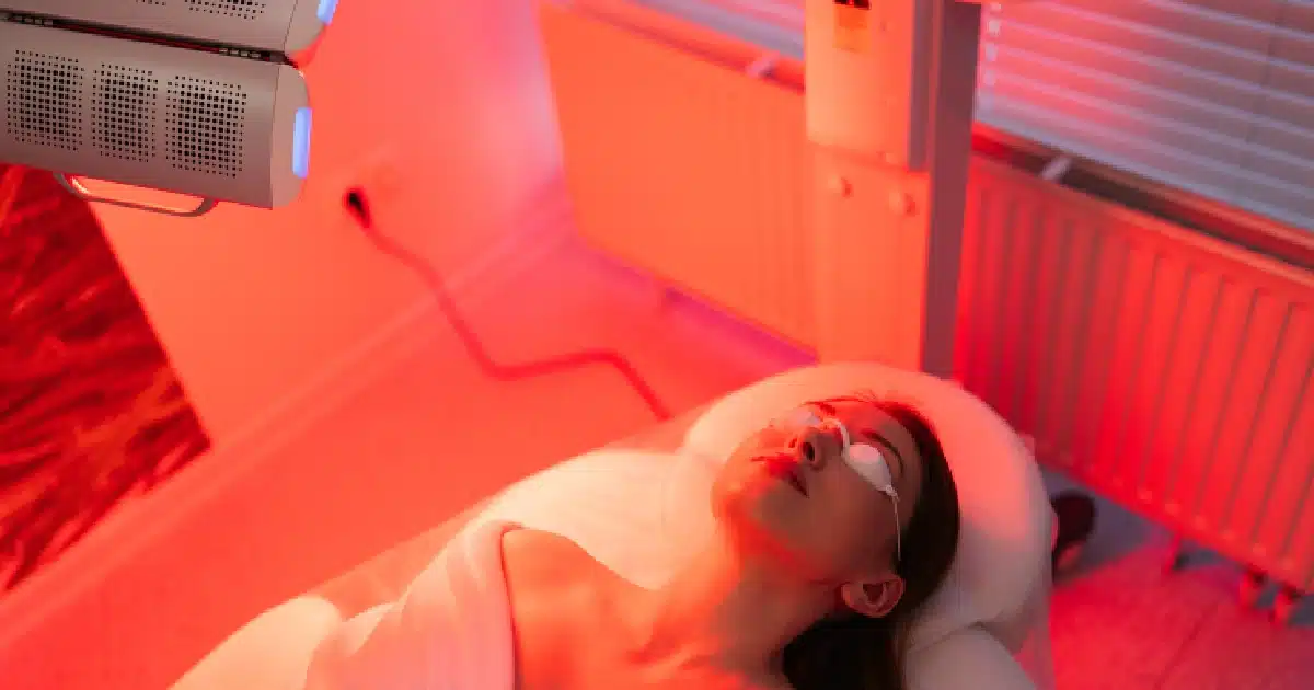 Women Receiving LED Light Therapy in Waunakee, WI