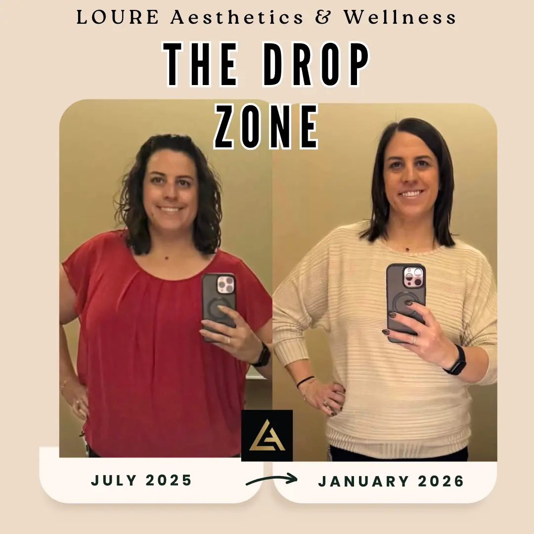 THE DROP ZONE WEIGHT LOSS CLINIC in Waunakee, WI 9 Minimalist Before After Salon Makeup Instagram Post (5)