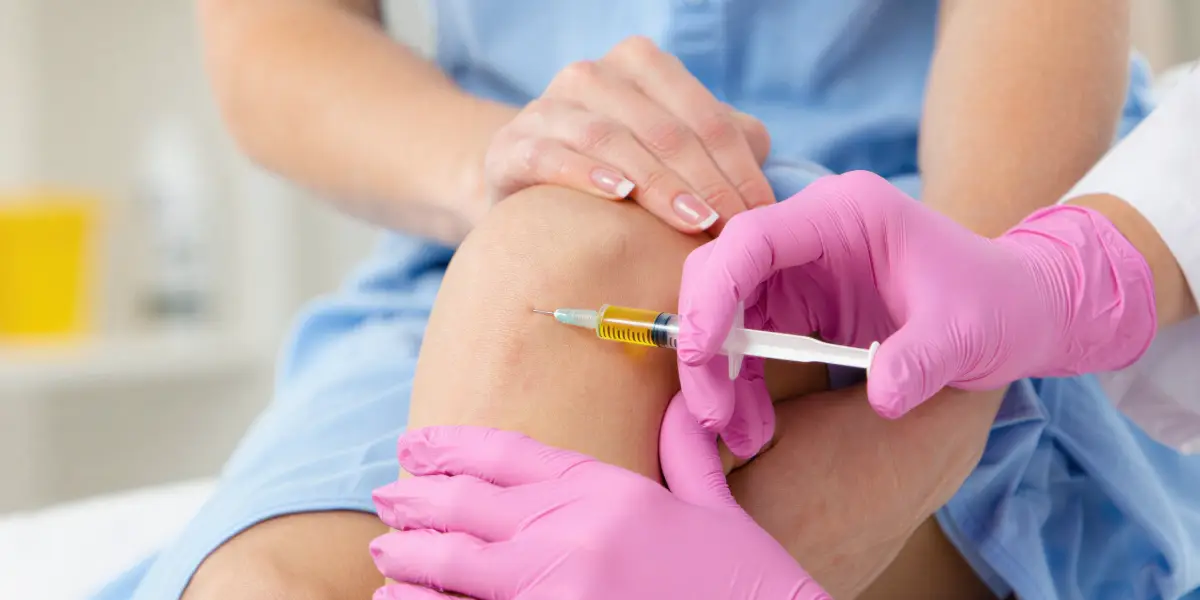 PRP joint injection to support natural healing