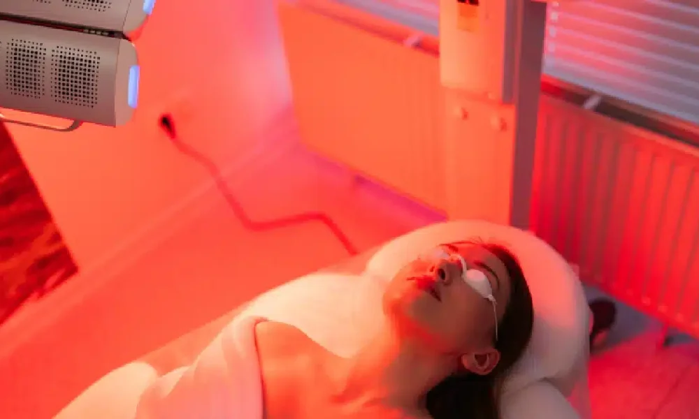 Women Receiving LED Light Therapy in Waunakee, WI